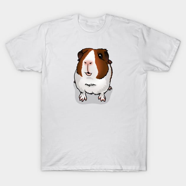 Red Dutch Guinea Pig T-Shirt by Kats_guineapigs